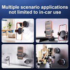 360° Rotatable Vacuum Magnetic Phone Holder — Foldable Car Mount with Electric Suction for Dashboard, Windshield & Desk