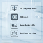 Ice Pack Fan – USB Rechargeable Handheld Cooling Fan