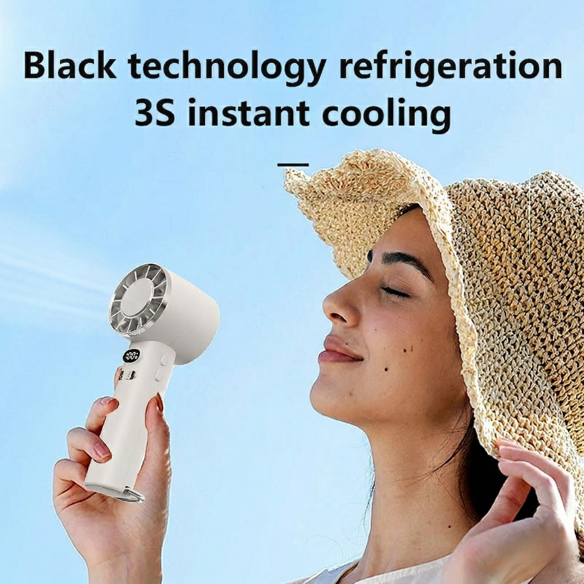 Ice Pack Fan – USB Rechargeable Handheld Cooling Fan