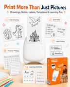 AI Voice Printer for Kids – Inkless Creative Gift Printer for Eid, Birthdays & Learning