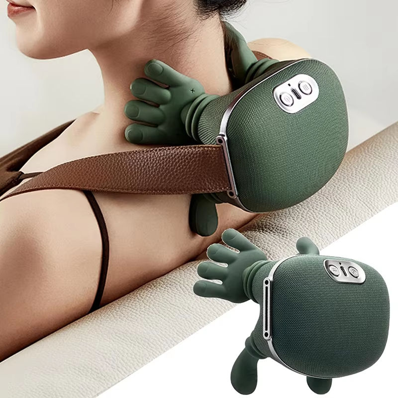 Neck and Shoulder Massager with Heat — Deep Tissue Shiatsu Kneading, Cordless & Rechargeable