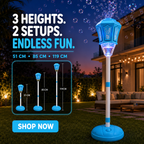 Automatic Bubble Machine for Kids with Lights, Music & Remote Control