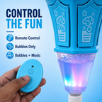 Automatic Bubble Machine for Kids with Lights, Music & Remote Control