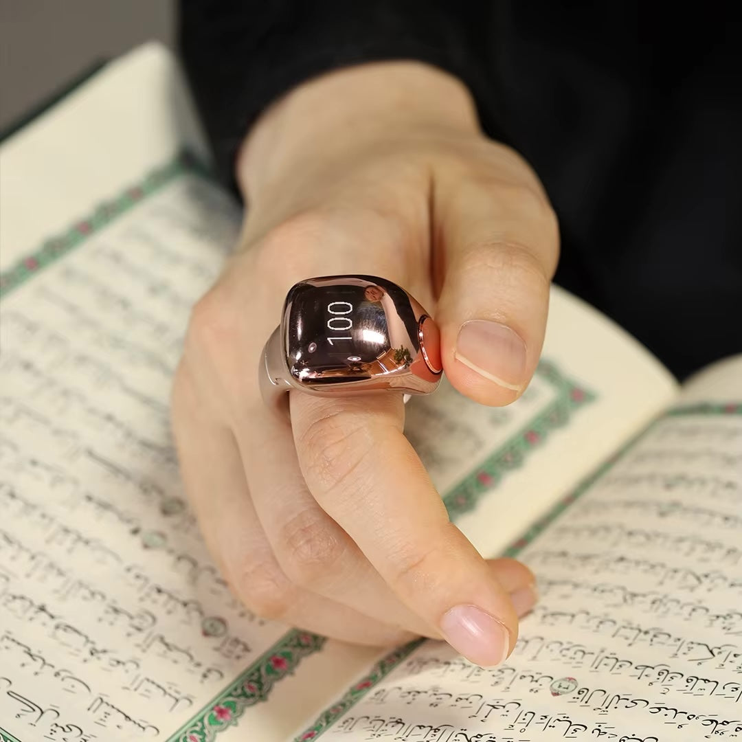 Faith Smart Tasbih Zikr Ring - Digital Prayer Counter with 5 Ring Sizes