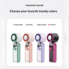 3-in-1 Foldable Cooling Fan with "Ice" Technology, 199 Speeds & 3600mAh Battery – Stay Cool Anywhere