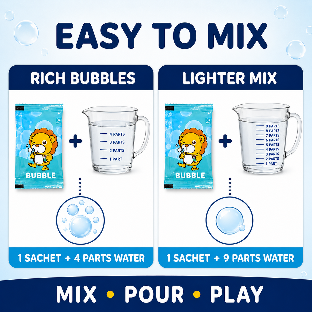 Bubble Solution Refill Sachets