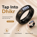 iTasbih app Qibla Finder with accurate compass showing direction to Kaaba in Mecca and distance to Masjid al-Haram
