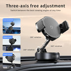 360° Rotatable Vacuum Magnetic Phone Holder — Foldable Car Mount with Electric Suction for Dashboard, Windshield & Desk