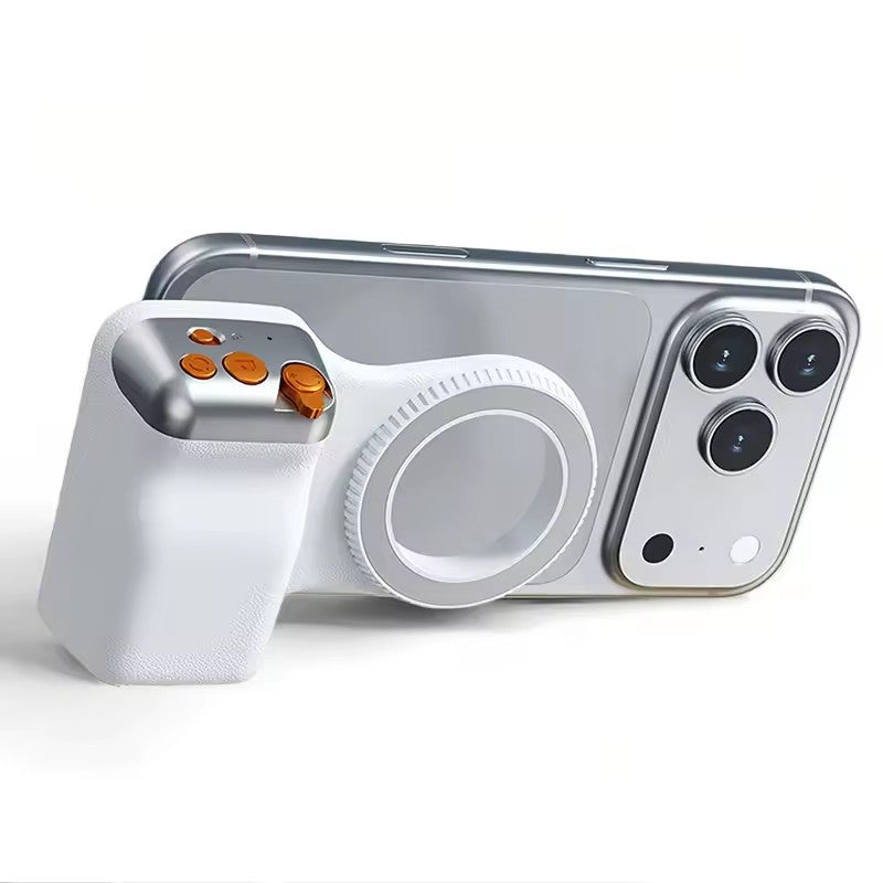 Magnetic Phone Camera Grip with Wireless Remote & Anti-Shake Stabilizer