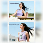 3-in-1 Foldable Cooling Fan with "Ice" Technology, 199 Speeds & 3600mAh Battery – Stay Cool Anywhere