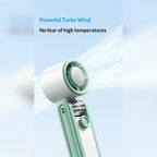 3-in-1 Foldable Cooling Fan with "Ice" Technology, 199 Speeds & 3600mAh Battery – Stay Cool Anywhere