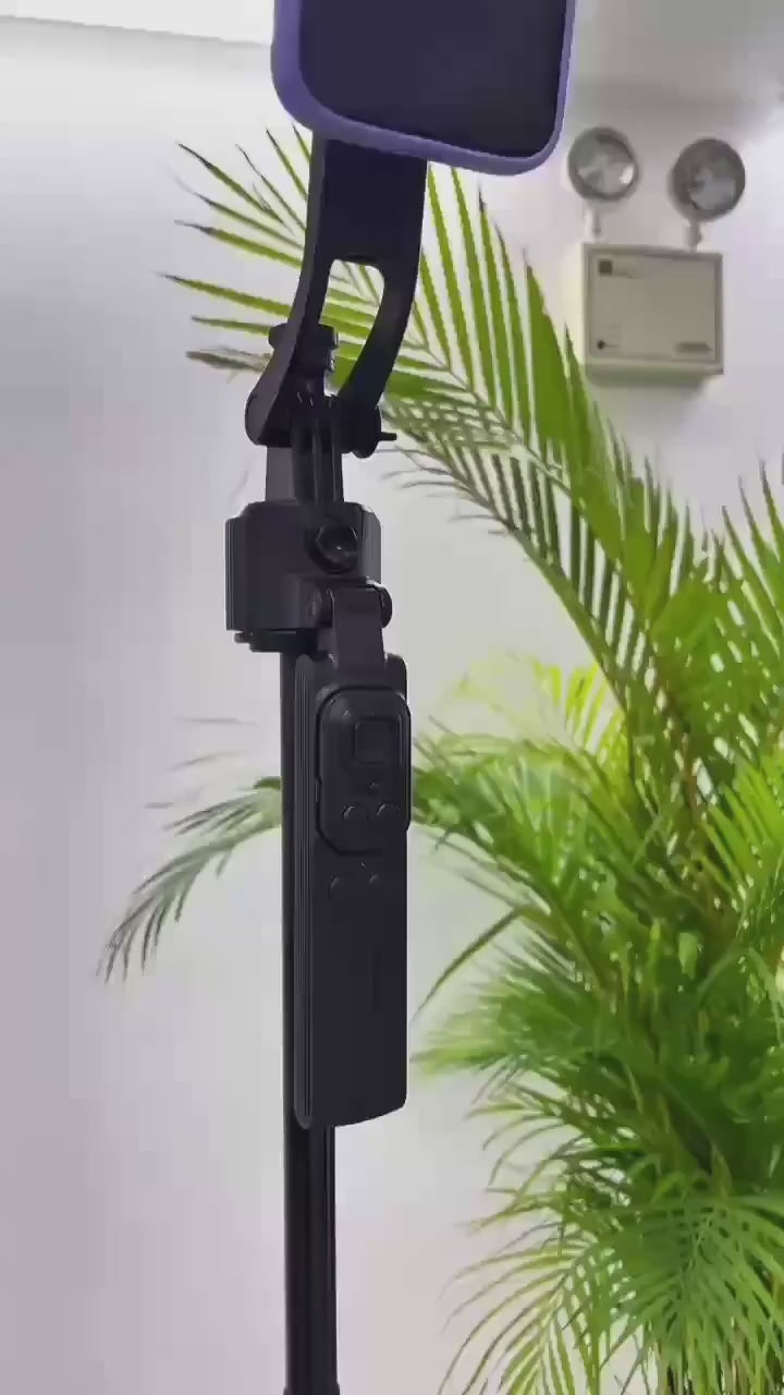 AI Face Tracking Quadrapod Gimbal With 360-Degree Rotation and 1.63m Adjustable Height