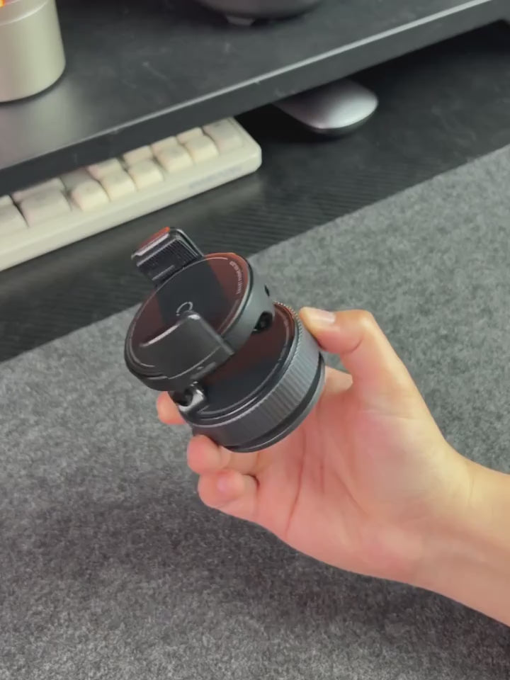 360° Rotatable Vacuum Magnetic Phone Holder — Foldable Car Mount with Electric Suction for Dashboard, Windshield & Desk