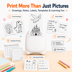 AI Voice Printer for Kids – Inkless Creative Gift Printer for Eid, Birthdays & Learning